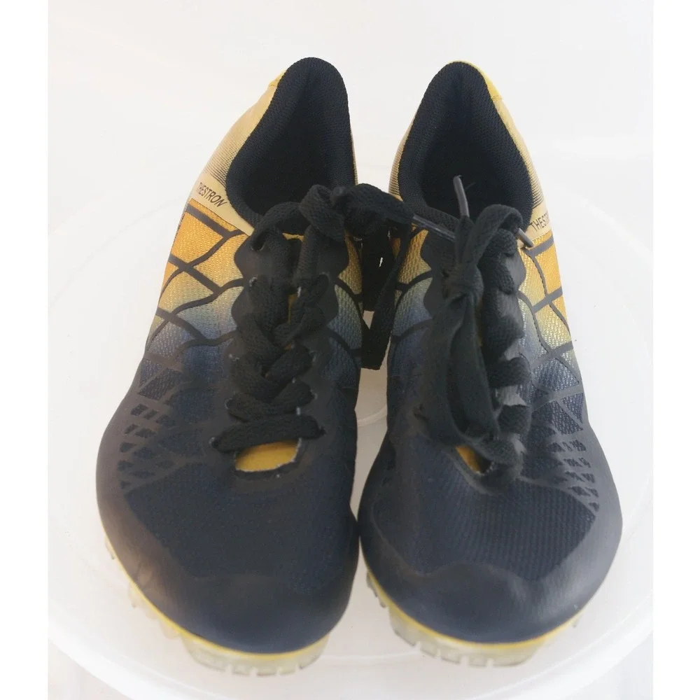 Thestron Track & Field Spikes Womens Size 4 EU 34 Black Gold Sprinting Shoes